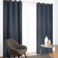 Tenda arredo Orus L 135 x H 280 cm blu scuro