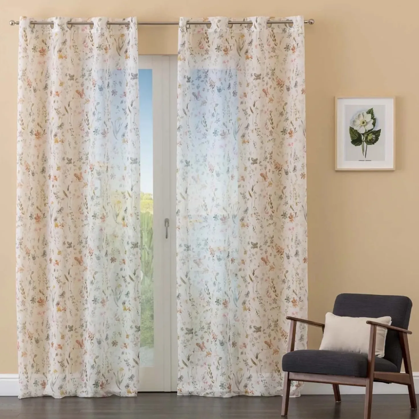Tenda arredo Palau L 140 x H 280 cm arancio