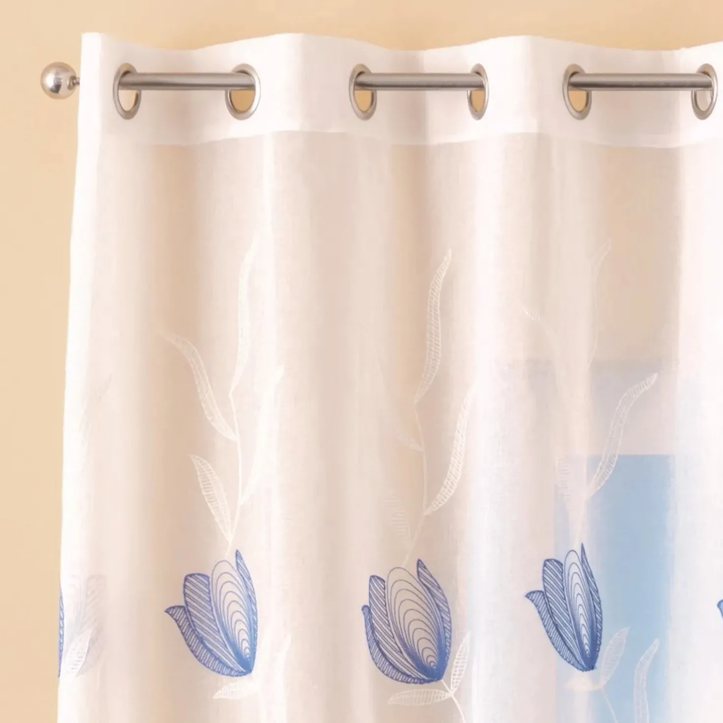 Tenda arredo Tulipan L 140 x H 280 cm blu