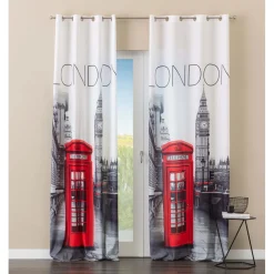 Tenda arredo Urban Telephone L 140 x H 280 cm con stampa