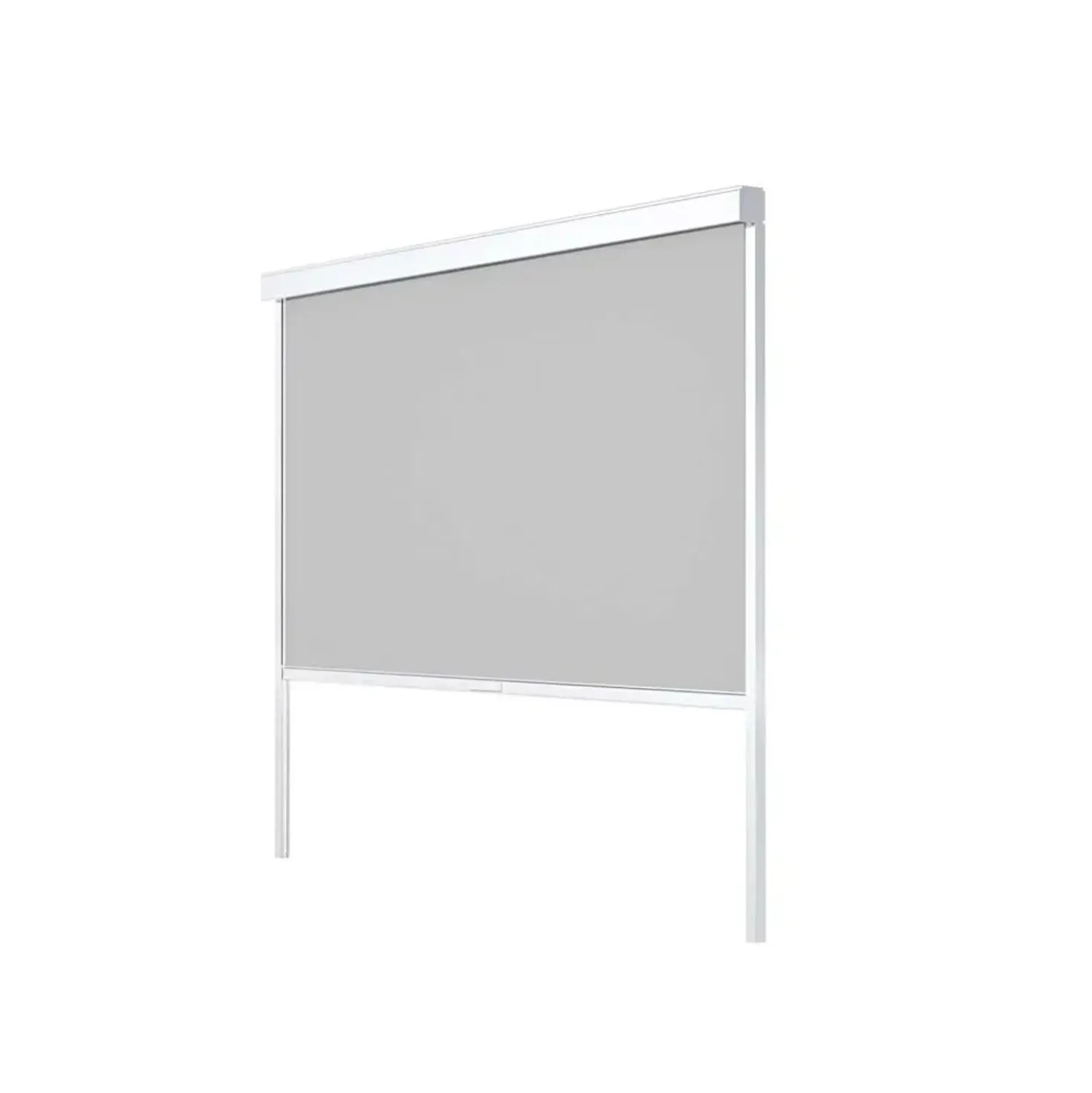 Tenda avvolgibile Calicantus Zip Screen bianco in Textilen grigio 3 m