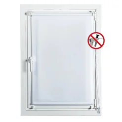 Tenda Clip & Fix colore neve 75x180 cm