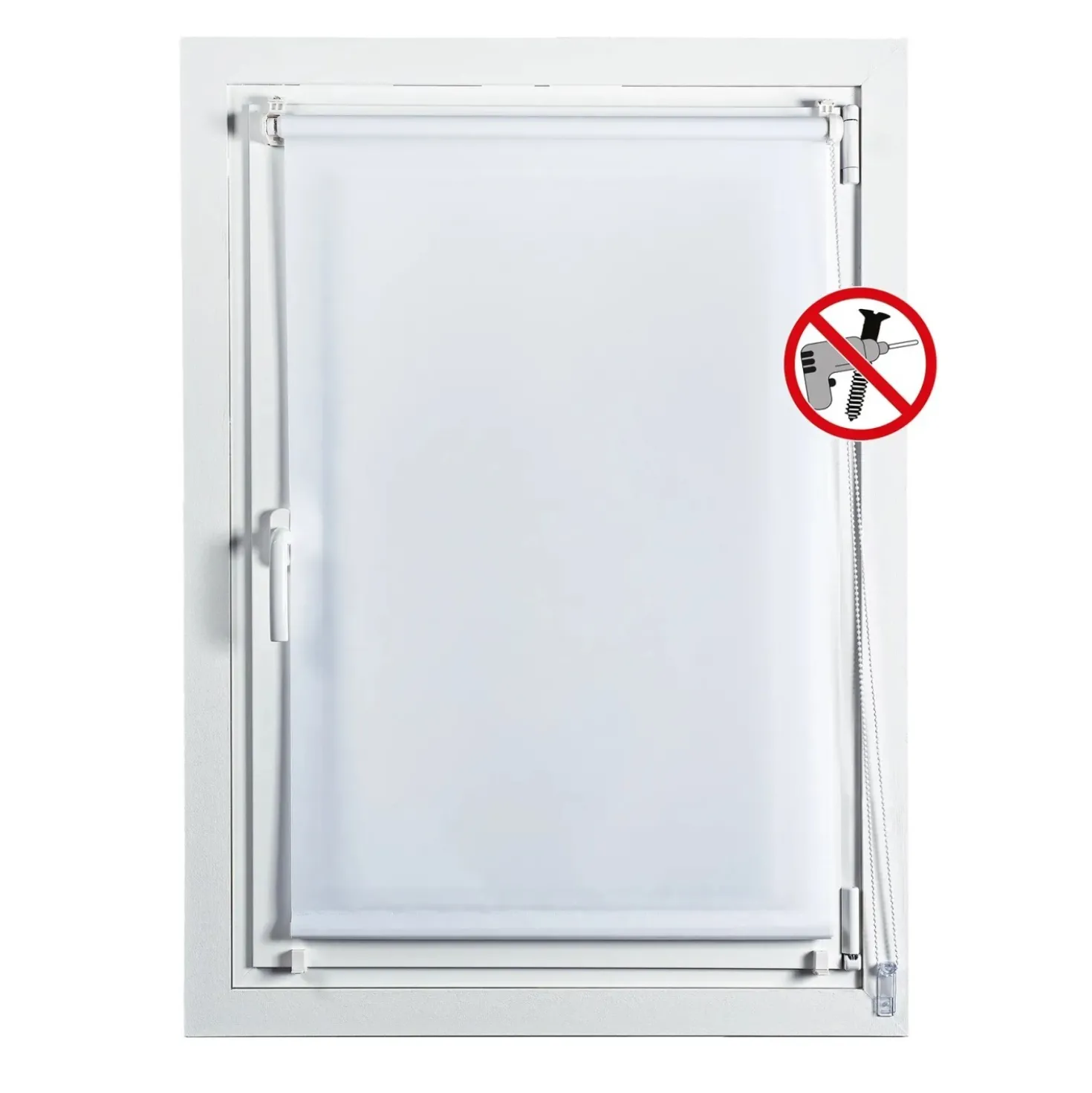 Tenda Clip & Fix colore neve 75x180 cm