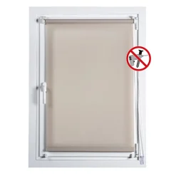 Tenda Clip & Fix colore sabbia 75x180 cm