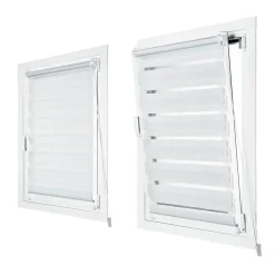 Tenda Clip & Fix Night & Day colore bianco 45x180 cm