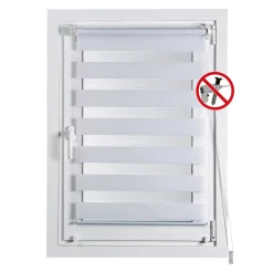 Tenda Clip & Fix Night & Day colore bianco 45x180 cm