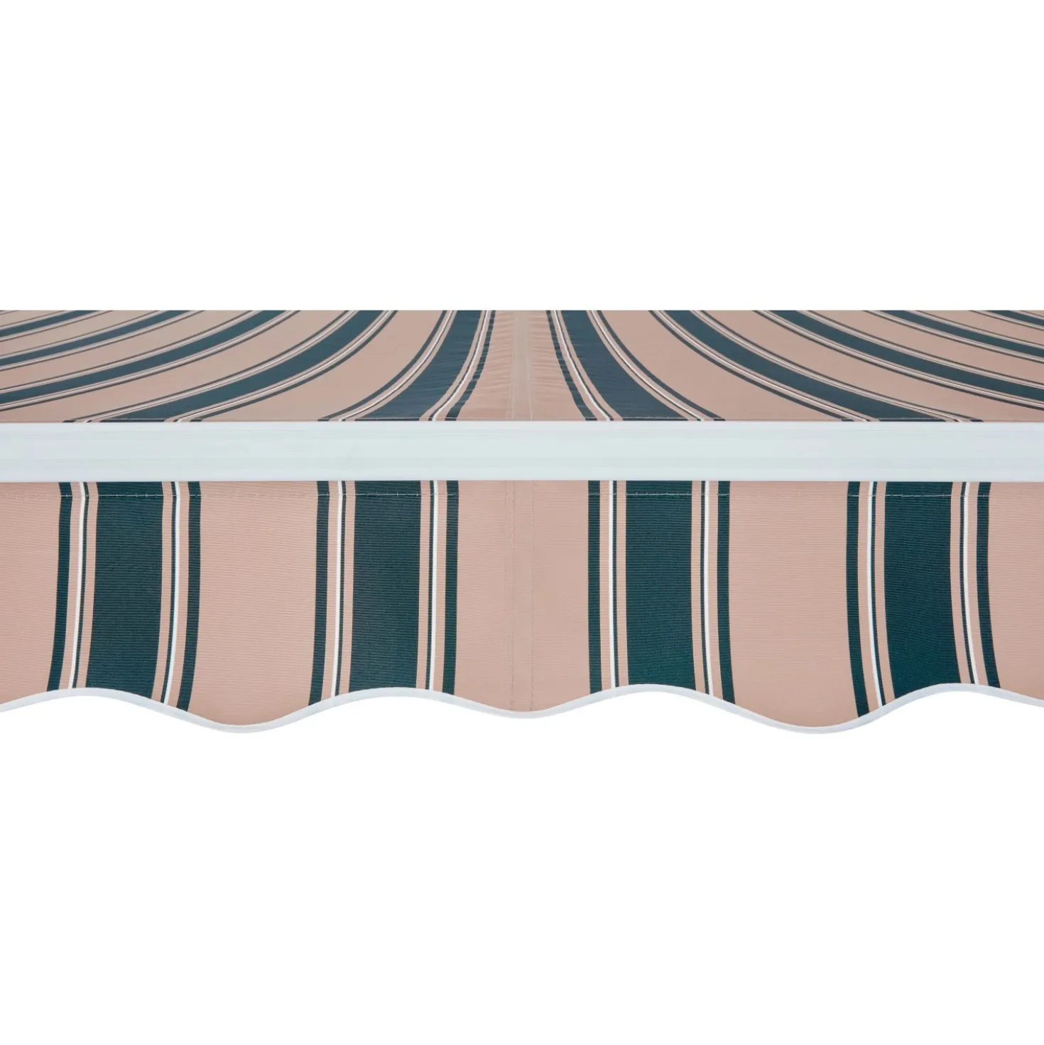 Tenda da sole a bracci articolati 395x250 cm beige/verde