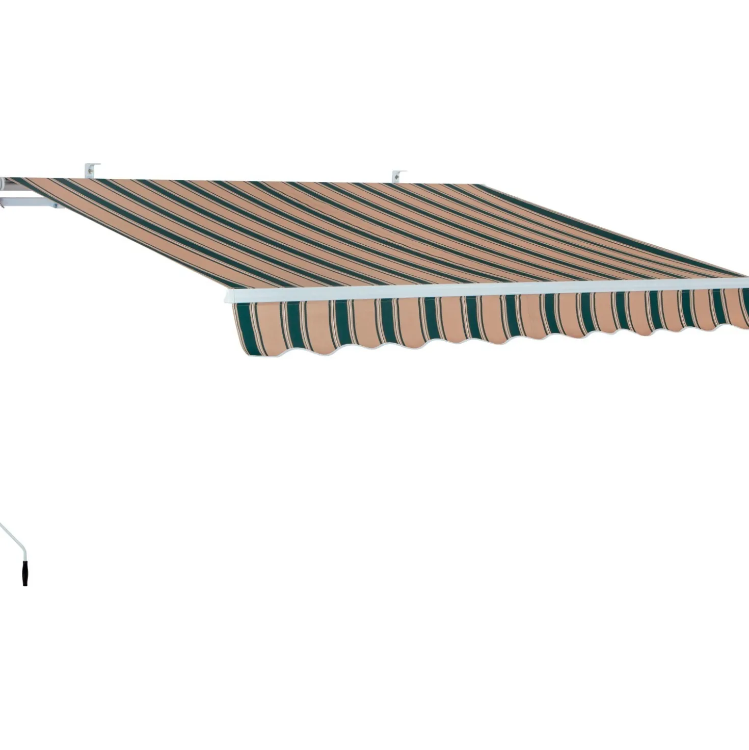 Tenda da sole a bracci articolati 295x200 cm beige/verde