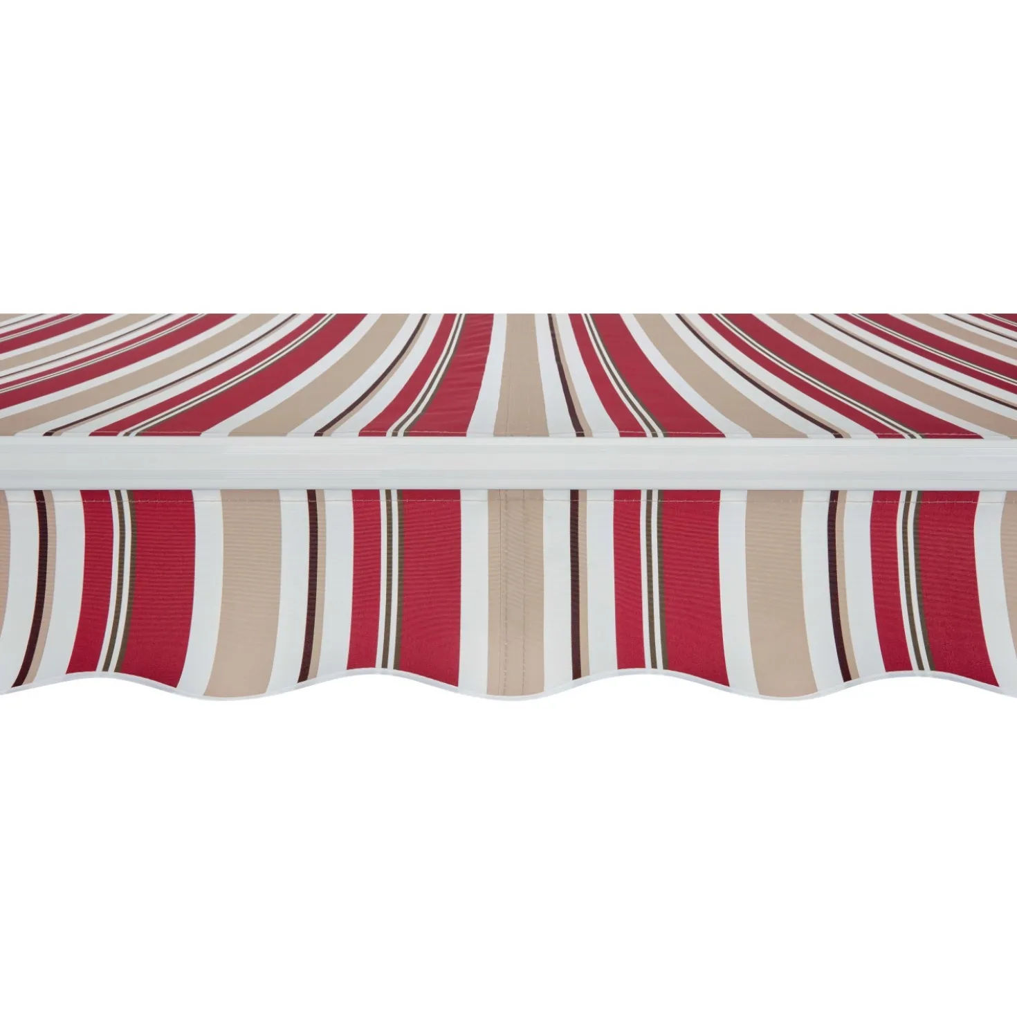 Tenda da sole a bracci articolati 295x200 cm beige/bordeaux