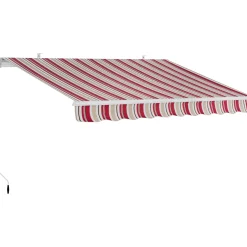 Tenda da sole a bracci articolati 295x200 cm beige/bordeaux