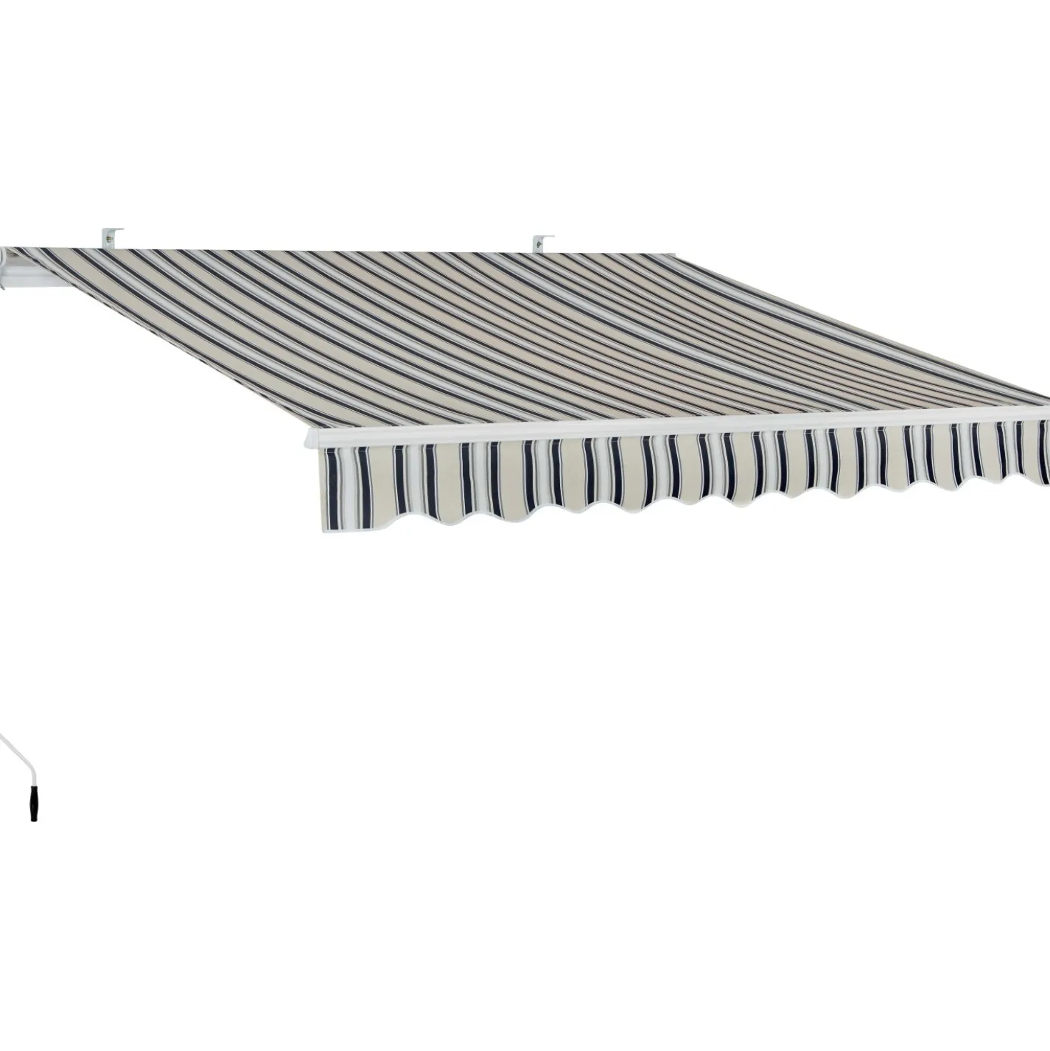Tenda da sole a bracci articolati 295x200 cm beige/grigio