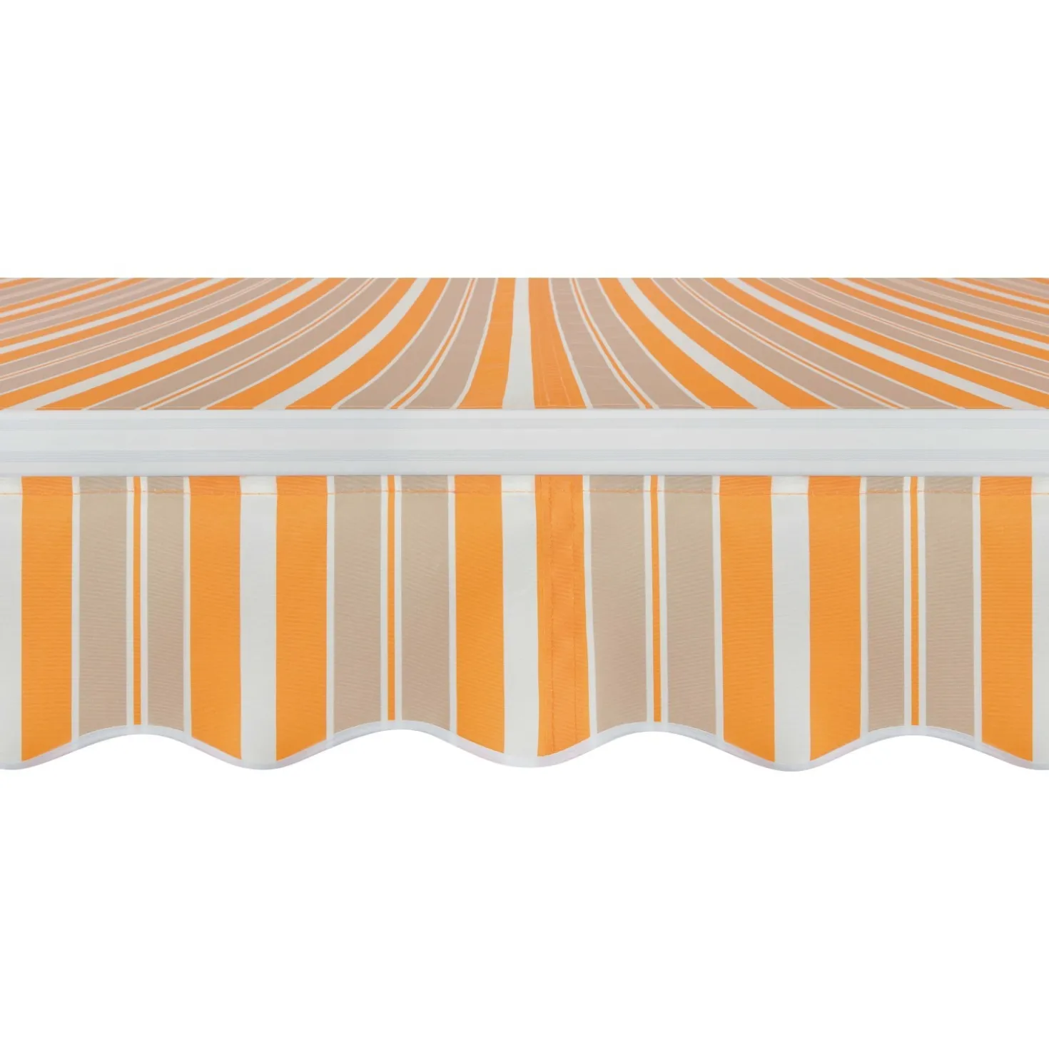 Tenda da sole a braccio reclinabile 295x200 cm beige/giallo