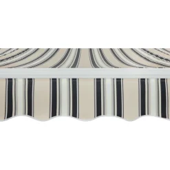 Tenda da sole a braccio reclinabile 295x200 cm beige/grigio
