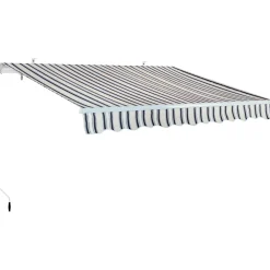 Tenda da sole a braccio reclinabile 295x200 cm beige/grigio