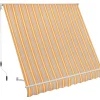 Tenda da sole a caduta con braccetti 250x250 cm beige/giallo