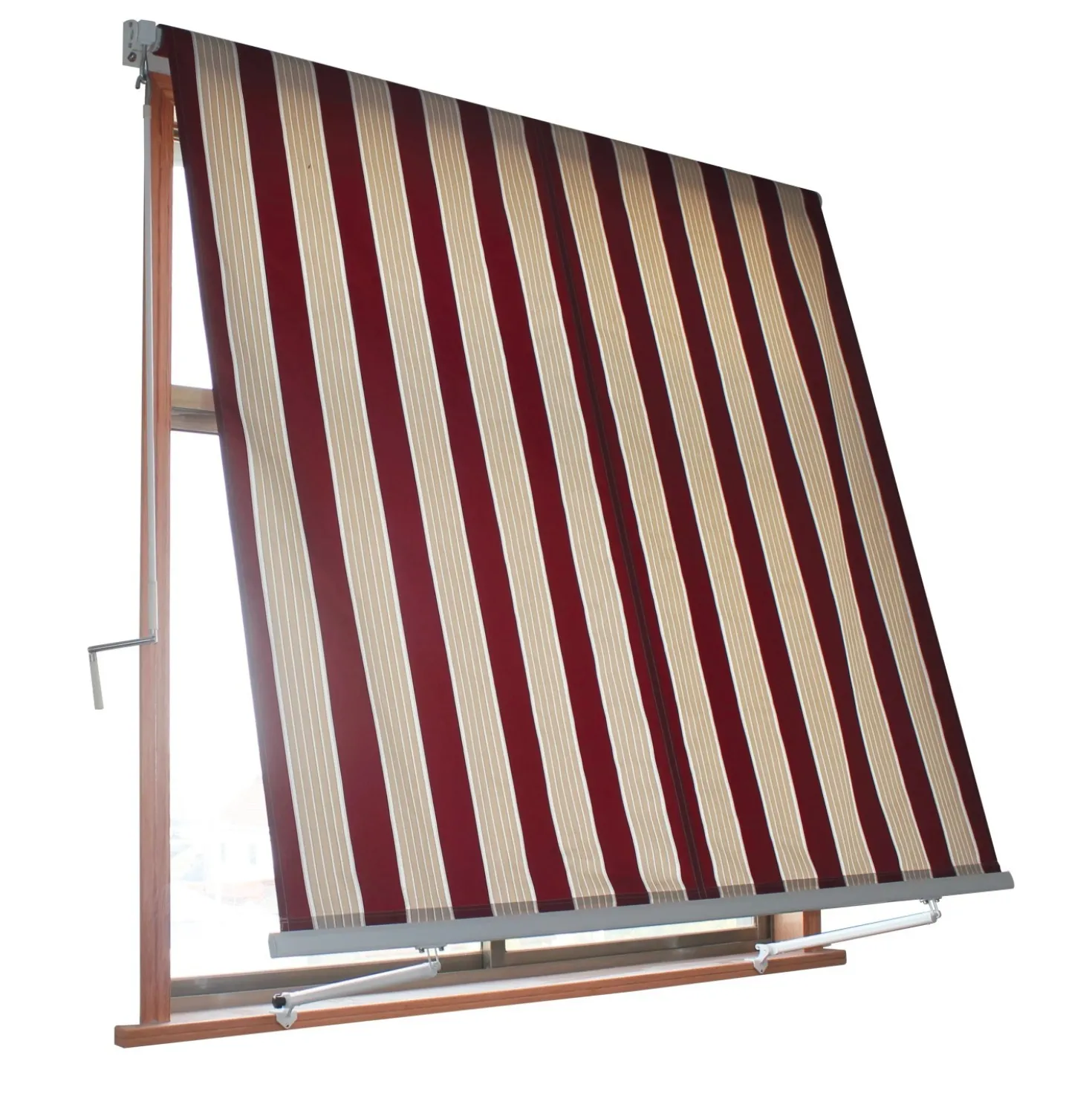 Tenda da sole a caduta con braccetti Milos 300x245 cm beige-ocra