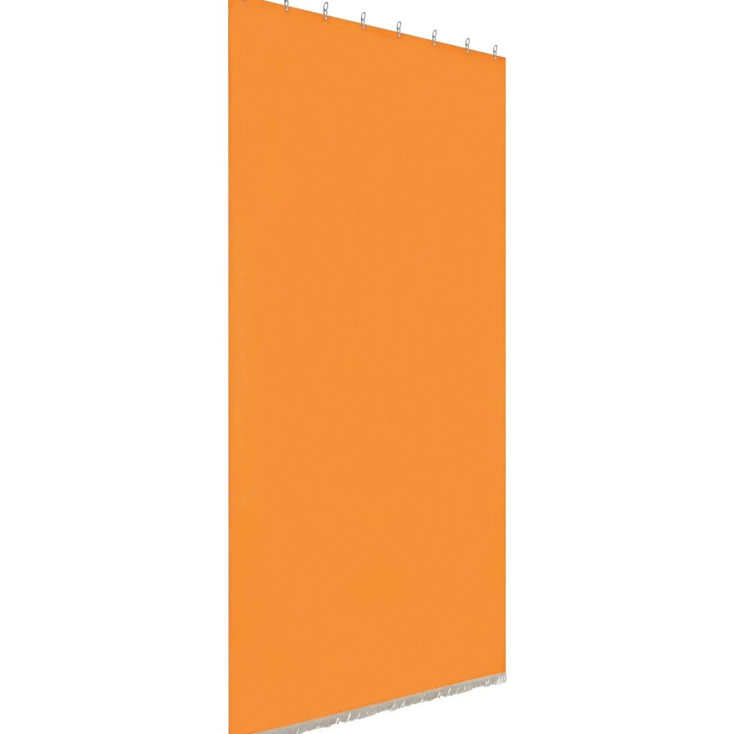 Tenda da sole a caduta verticale con anelli 145x300 cm giallo