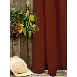Tenda da sole a caduta verticale Dakar cotone 150 cm x 250 cm marrone