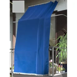 Tenda da sole a caduta verticale con anelli 145x300 cm grigio