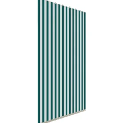Tenda da sole a caduta verticale con anelli 145x300 cm verde rigato