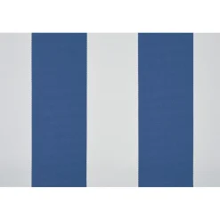 Tenda da sole a caduta verticale con anelli 145x300 cm blu rigato