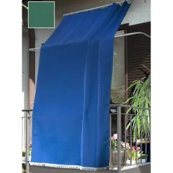Tenda da sole a caduta verticale con anelli 145x300 cm verde