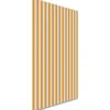 Tenda da sole a caduta verticale con anelli 145x300 cm giallo rigato