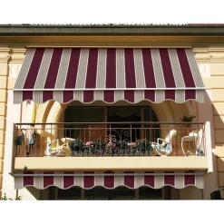 Tenda da sole fissa Itaca 400x250 cm beige-bordeaux