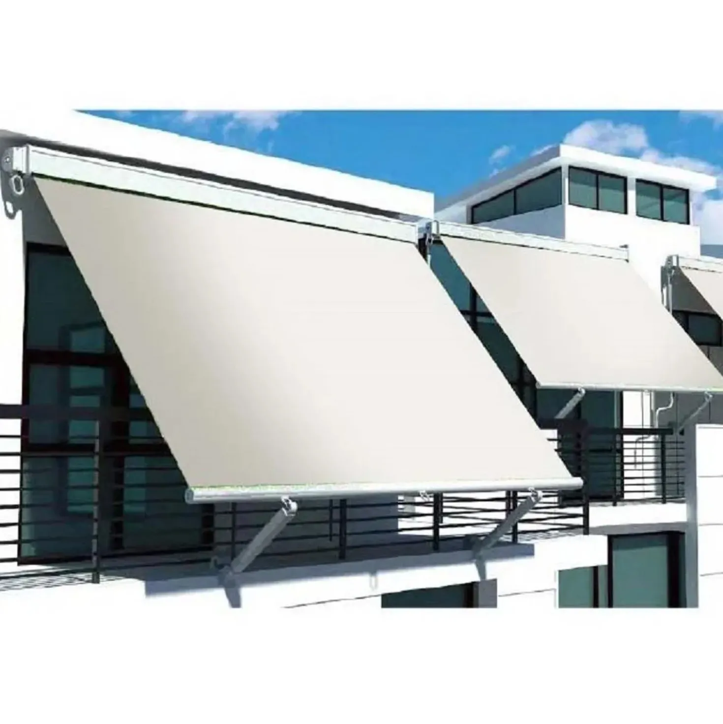 Tenda da sole manuale in alluminio Beverly 150x250 cm beige