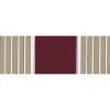 Tenda da sole Panarea reclinabile 300x250 cm beige-bordeaux