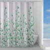 Tenda doccia Eucalipto in tessuto 120x200 cm verde