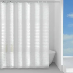 Tenda doccia Tic-Toc in peva 180x200 cm bianca