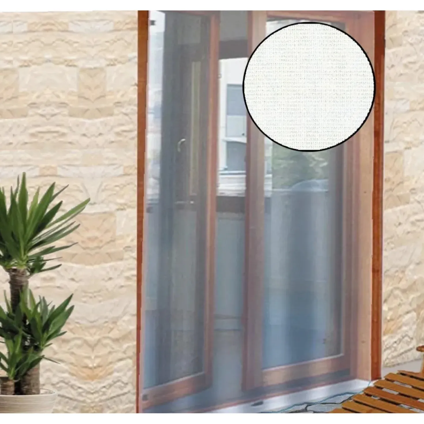 Tenda zanzariera 150x250 cm bianco
