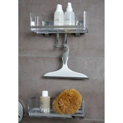 Tergivetro bagno universale Loano in plastica 17x23 cm grigio