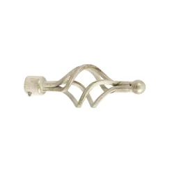 Terminale bastone tenda Ciorciola in alluminio avorio Ø 20 mm 1 pz