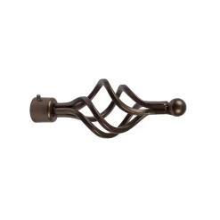 Terminale bastone tenda Ciorciola in ferro bronzo Ø 20 mm 1 pz