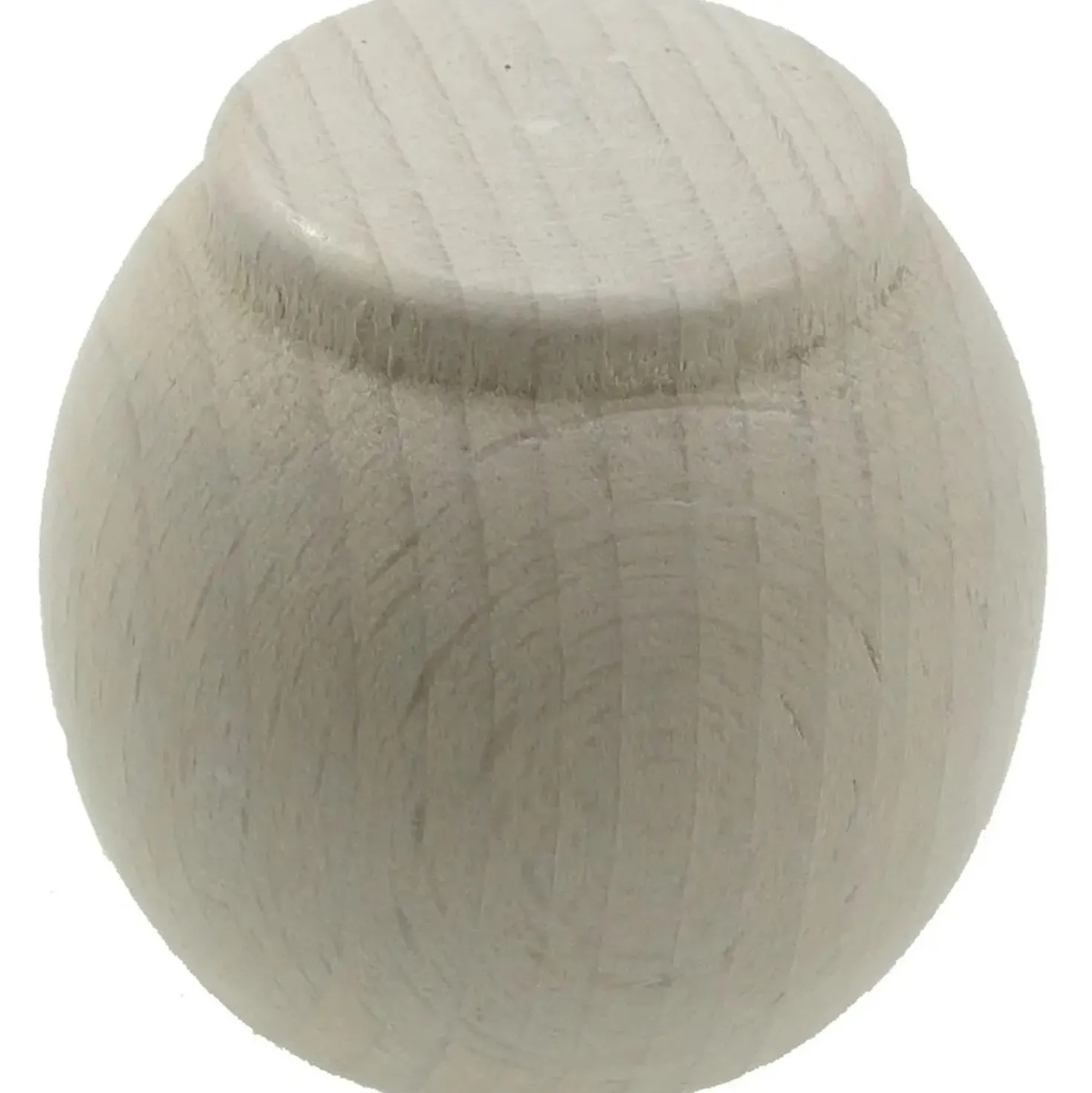 Terminale bastone tenda Palla in legno bianco antico 23 mm 2 pz