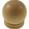 Terminale bastone tenda Palla in legno naturale Ø 28 mm 2 pz
