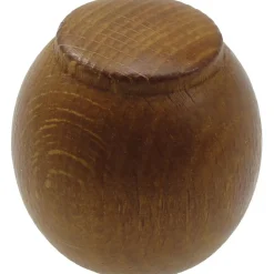 Terminale bastone tenda Palla in legno ciliegio Ø 23 mm 2 pz