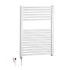 Termoarredo elettrico bianco in acciaio verniciato L 50 x H 77 cm