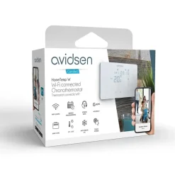 Termostato Smart WiFi HomeTemp W Avidsen bianco Google Home ed Alexa