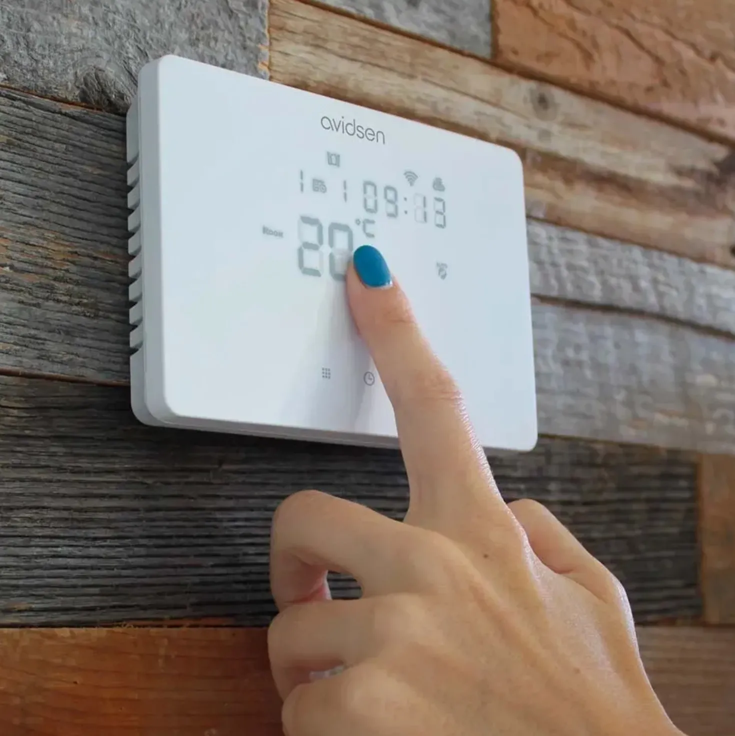 Termostato Smart WiFi HomeTemp W Avidsen bianco Google Home ed Alexa