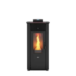 Termostufa a pellet Ecofox Niagara 13,84 kW bordeaux