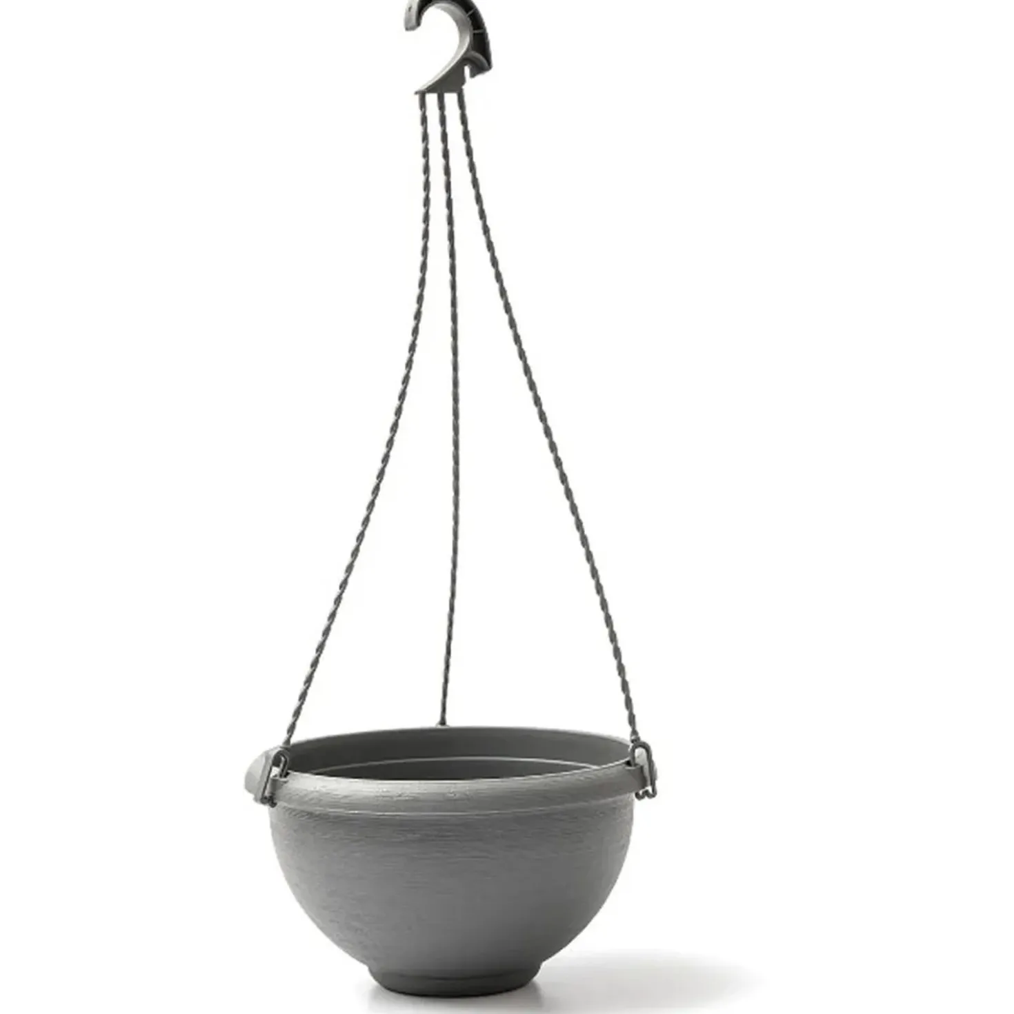 Terrae Basket con gancio universale 25 cm grigio Fumo