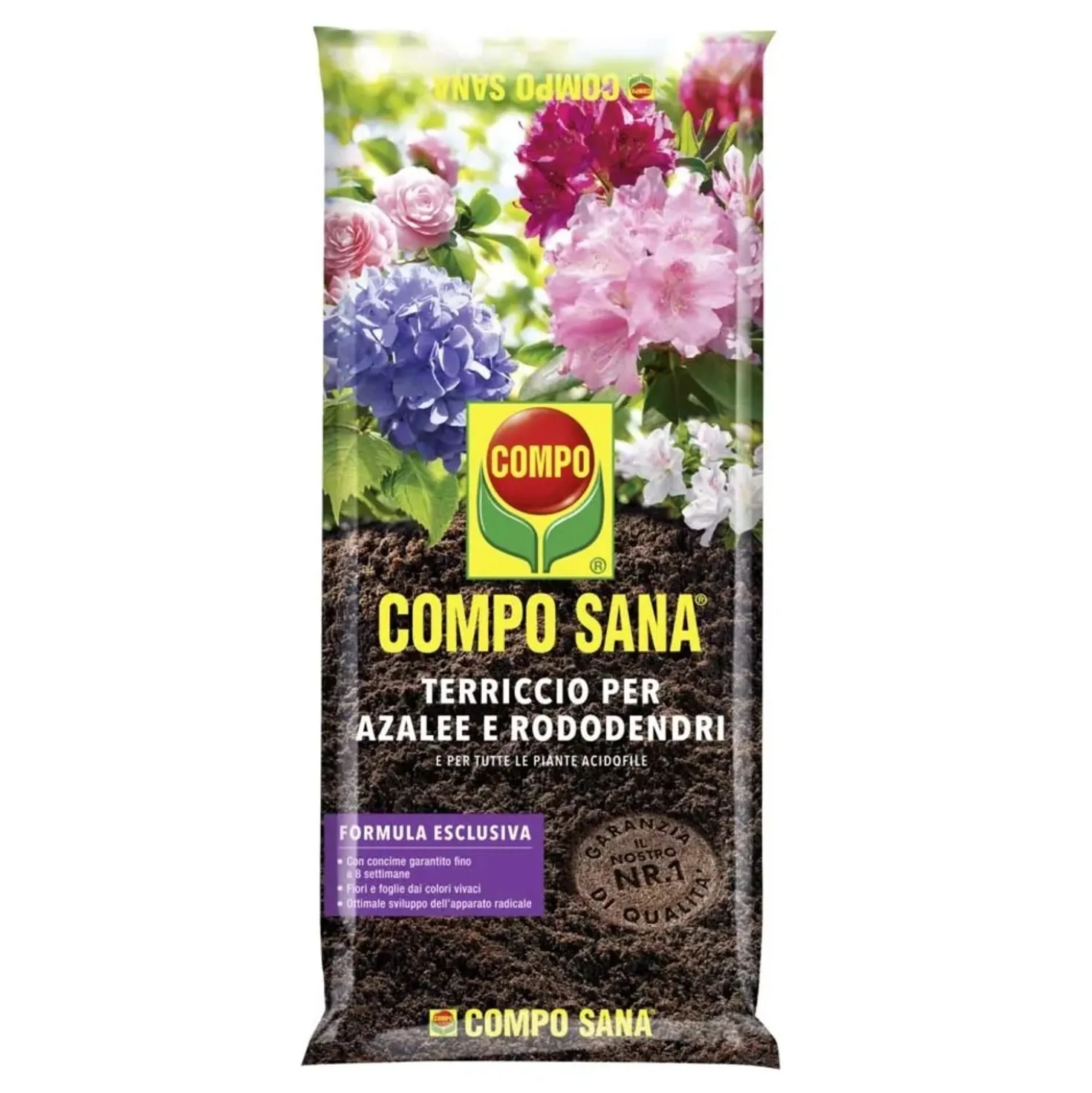 Terriccio per azalee rododendri e altre acidofile Compo Sana 50 l