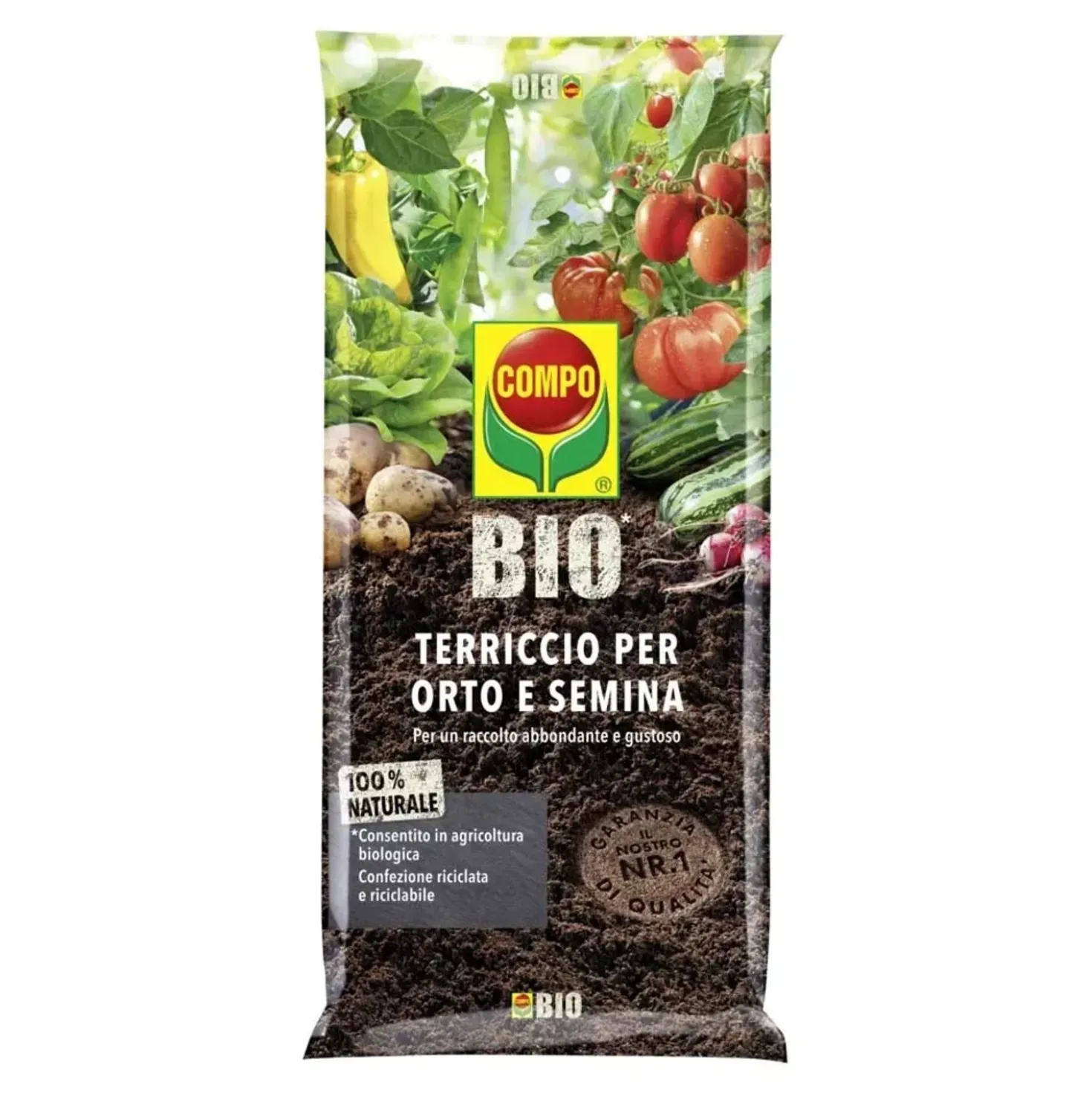 Terriccio per orto e semina Compo Bio 50 l