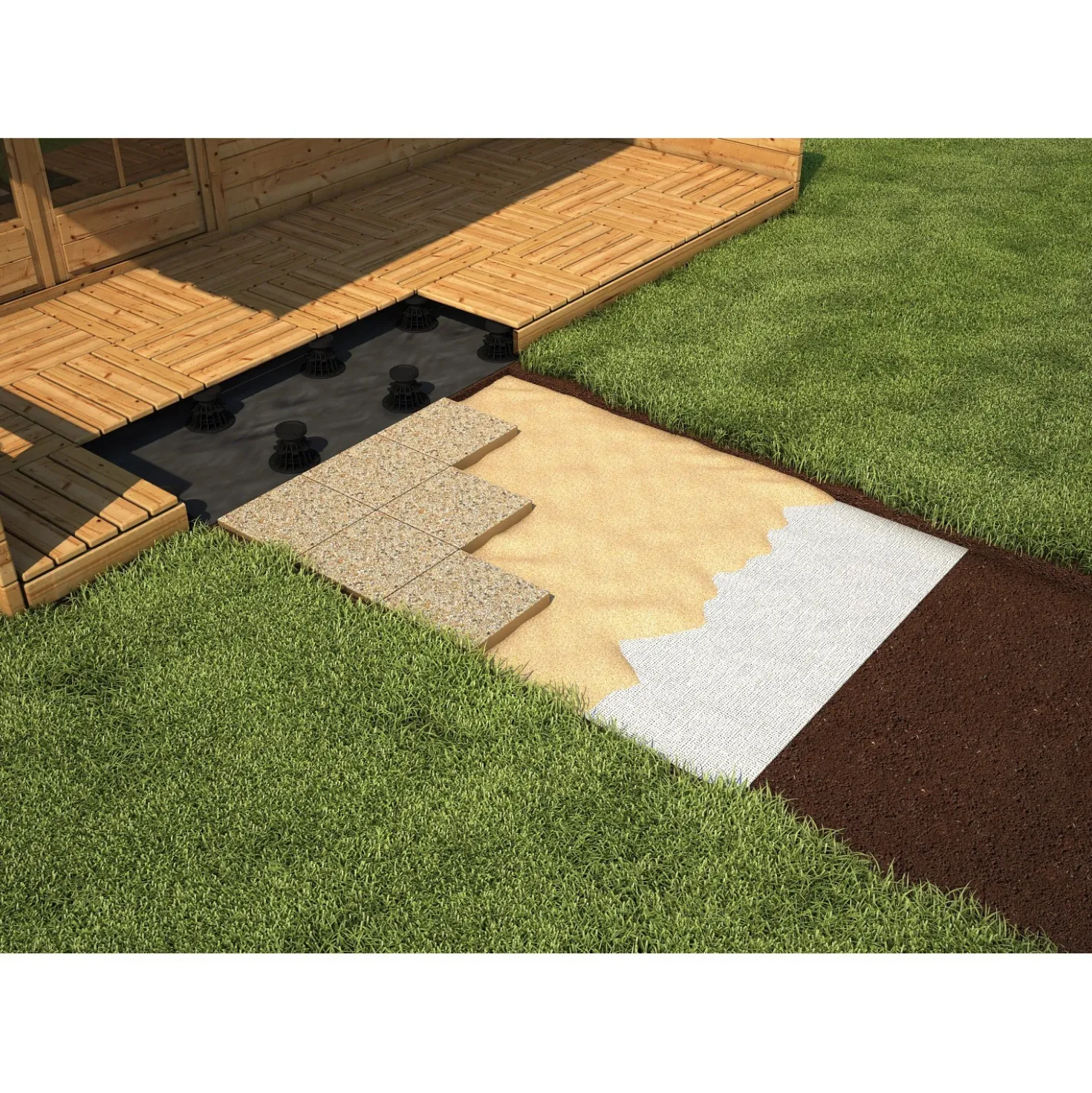 Tessuto non tessuto TNT stabilizzante Onduline 1x10 m