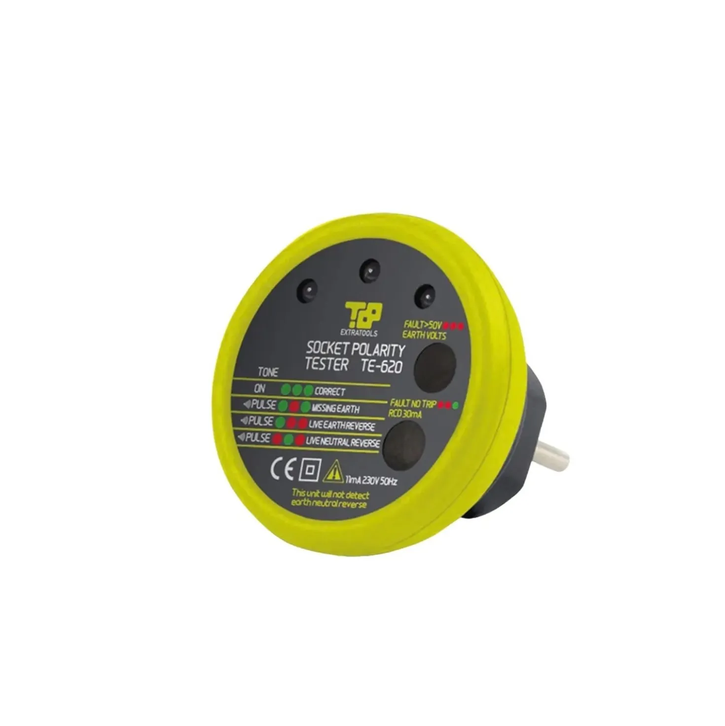 Tester per prova differenziali su presa AC