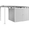 Tetto laterale casetta da giardino Biohort HighLine 3 da 150x235x222 cm arg met