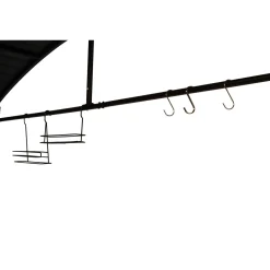 Tettoia barbecue in acciaio antracite 240x150 cm